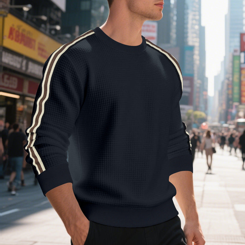 Casual Men's Loose Round Neck Sweater Thin