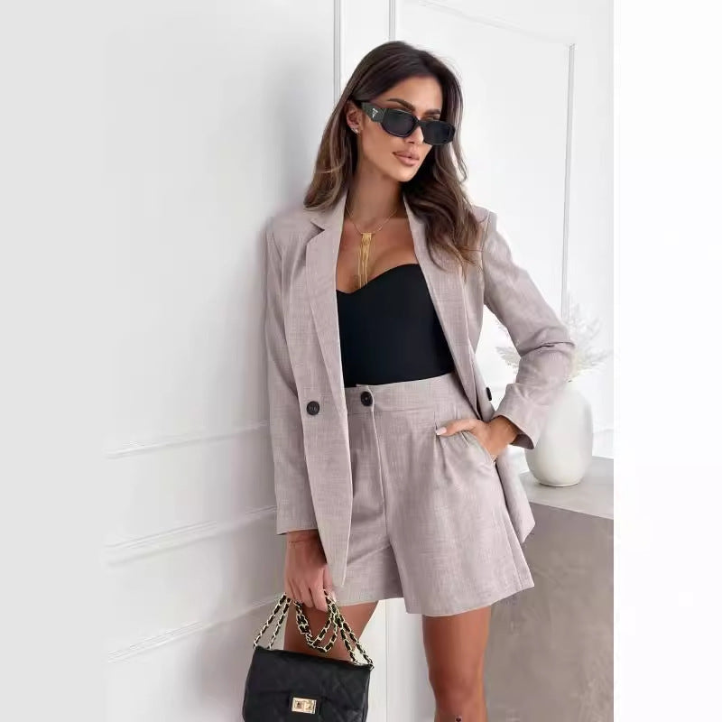 Linen Suit Female Temperament Commute