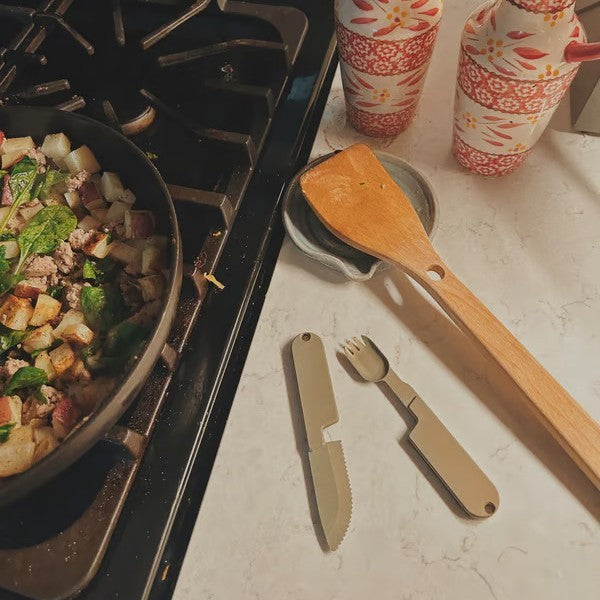 Two-in-one Camping Tableware Knife And Fork Combination