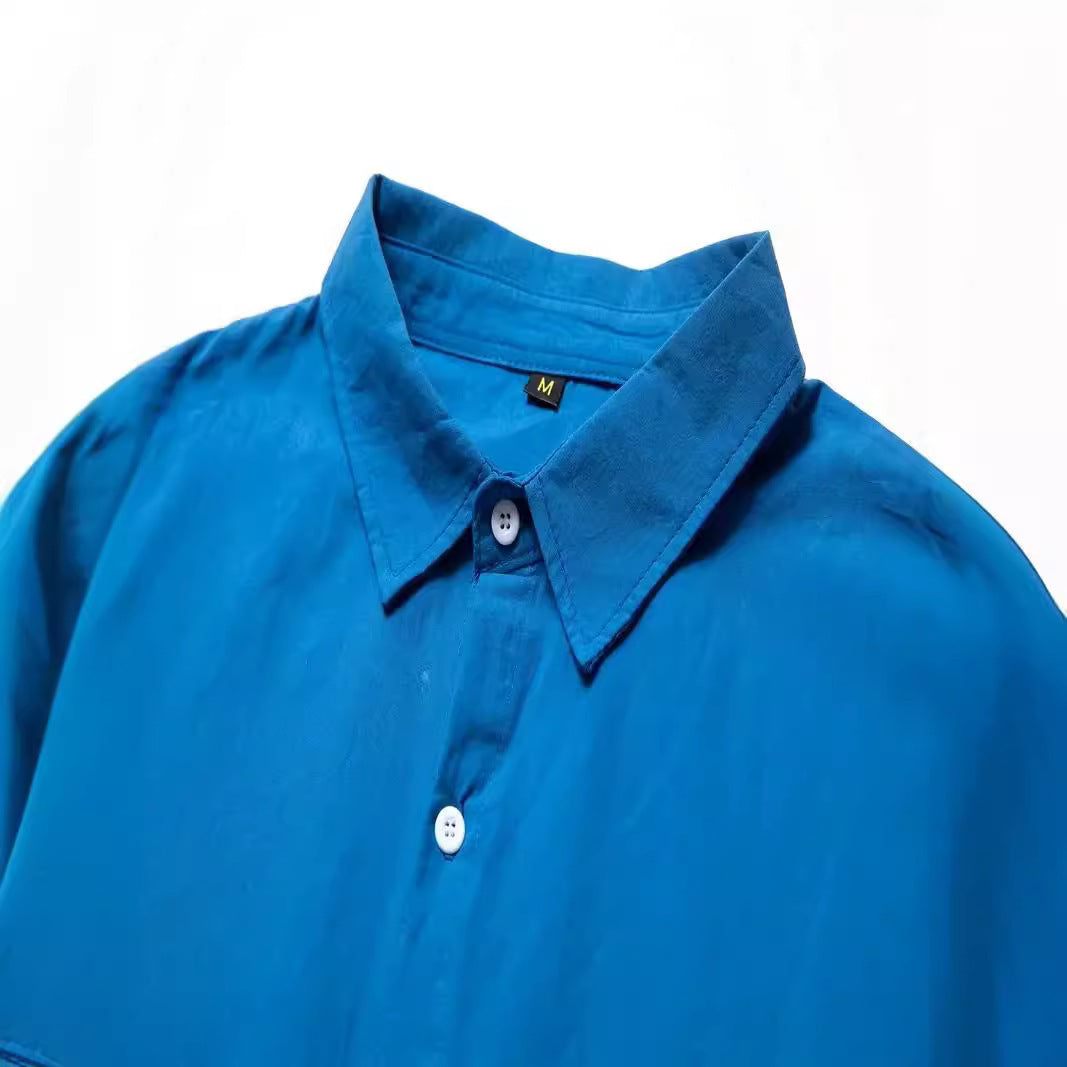 Men's Casual Fashion Cotton And Linen Slim-fit Shirt