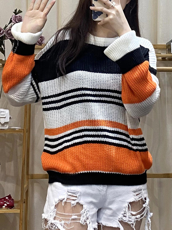 Women's Fashion Trend Striped Sweater
