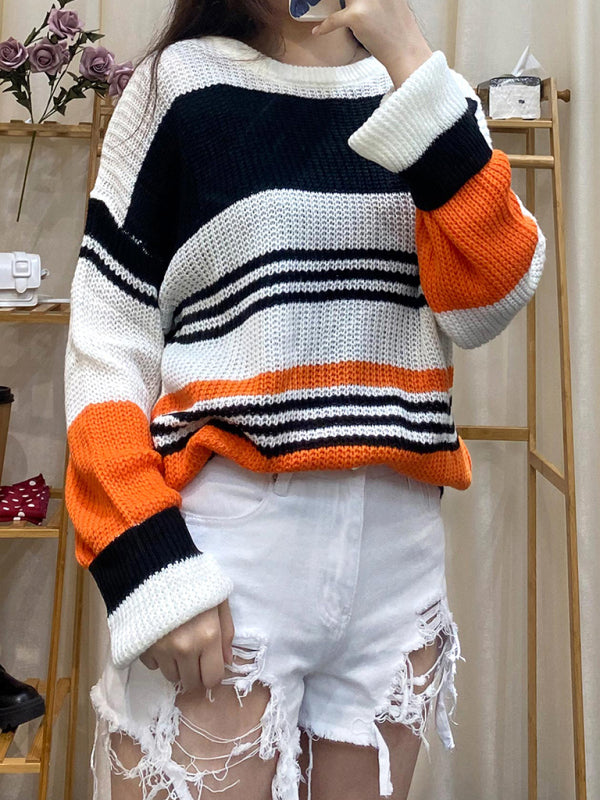 Women's Fashion Trend Striped Sweater