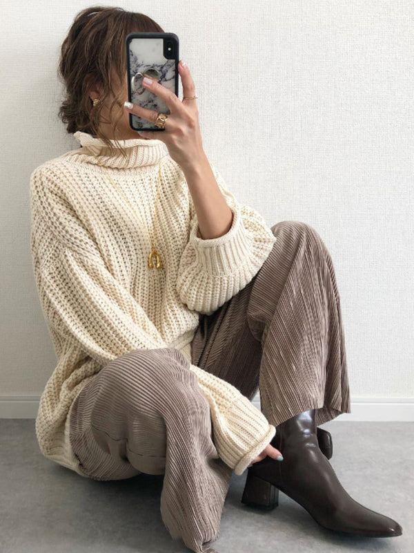 Women's Casual Knit Pullover Sweater