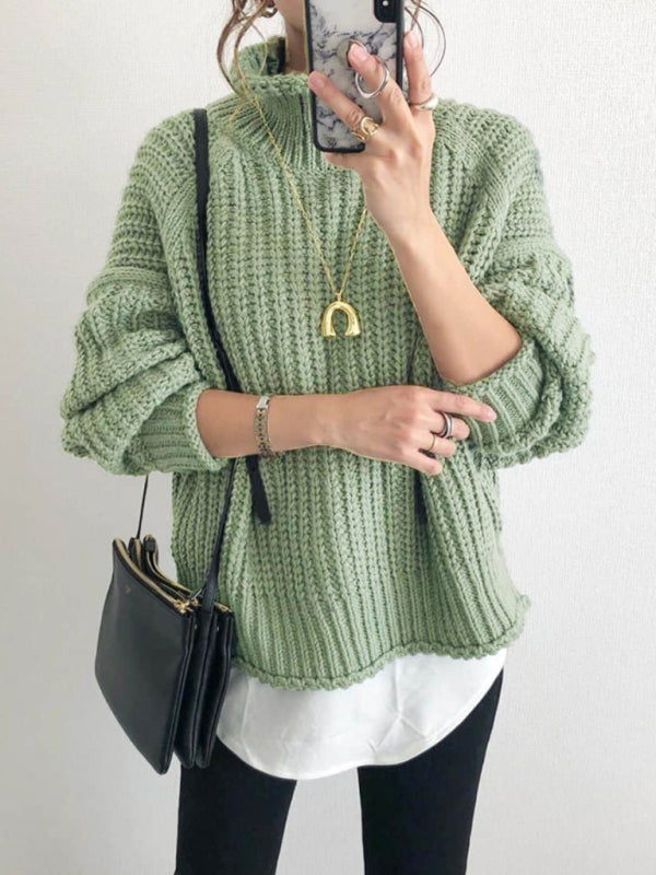 Women's Casual Knit Pullover Sweater