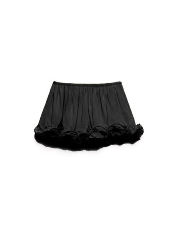 New style ruffle sleeveless skirt set